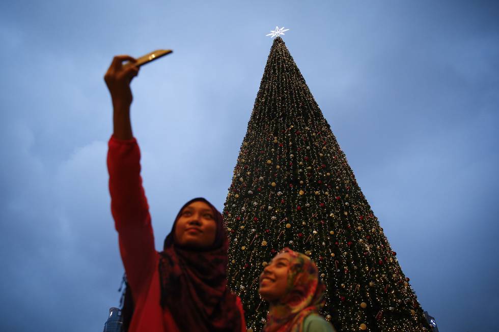 Malaysia, muslimer, juletre, jul