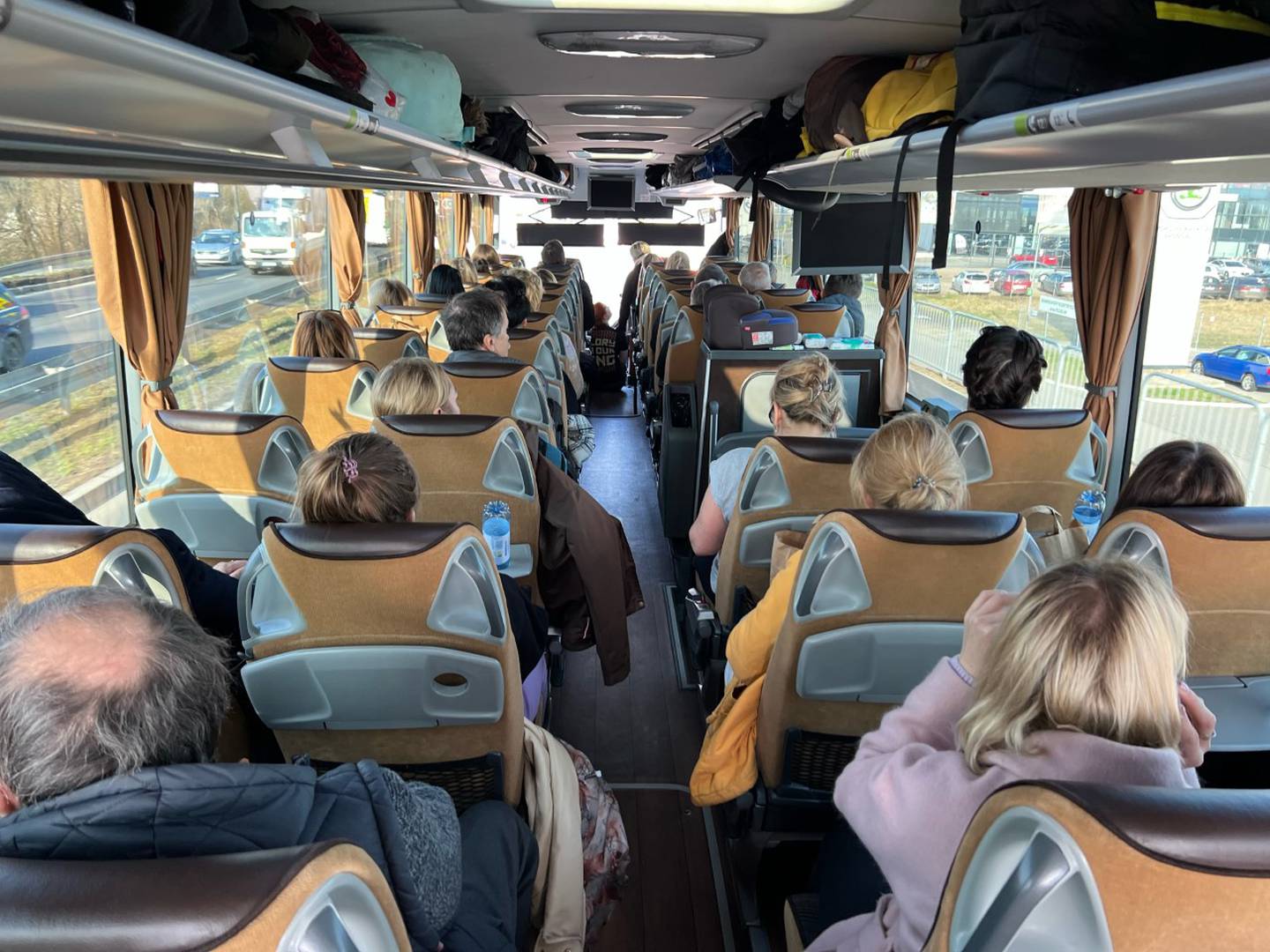 Kjetil Johan Stø på vei hjem fra den Ukrainske grensen i Polen med flyktninger