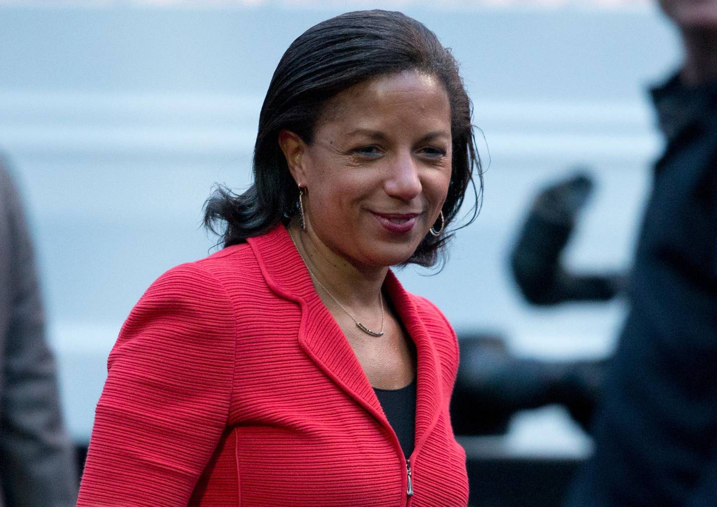 In this photo taken April 29, 2016, National Security Adviser Susan Rice is seen on the South Lawn of the White House in Washington. The national security adviser is the president?Äôs policy whisperer and confidant on military matters, diplomacy, intelligence, terrorism, even the odd hurricane. The adviser usually enjoys unmatched trust with the chief executive and lots of behind-the-scenes clout.  (AP Photo/Carolyn Kaster)