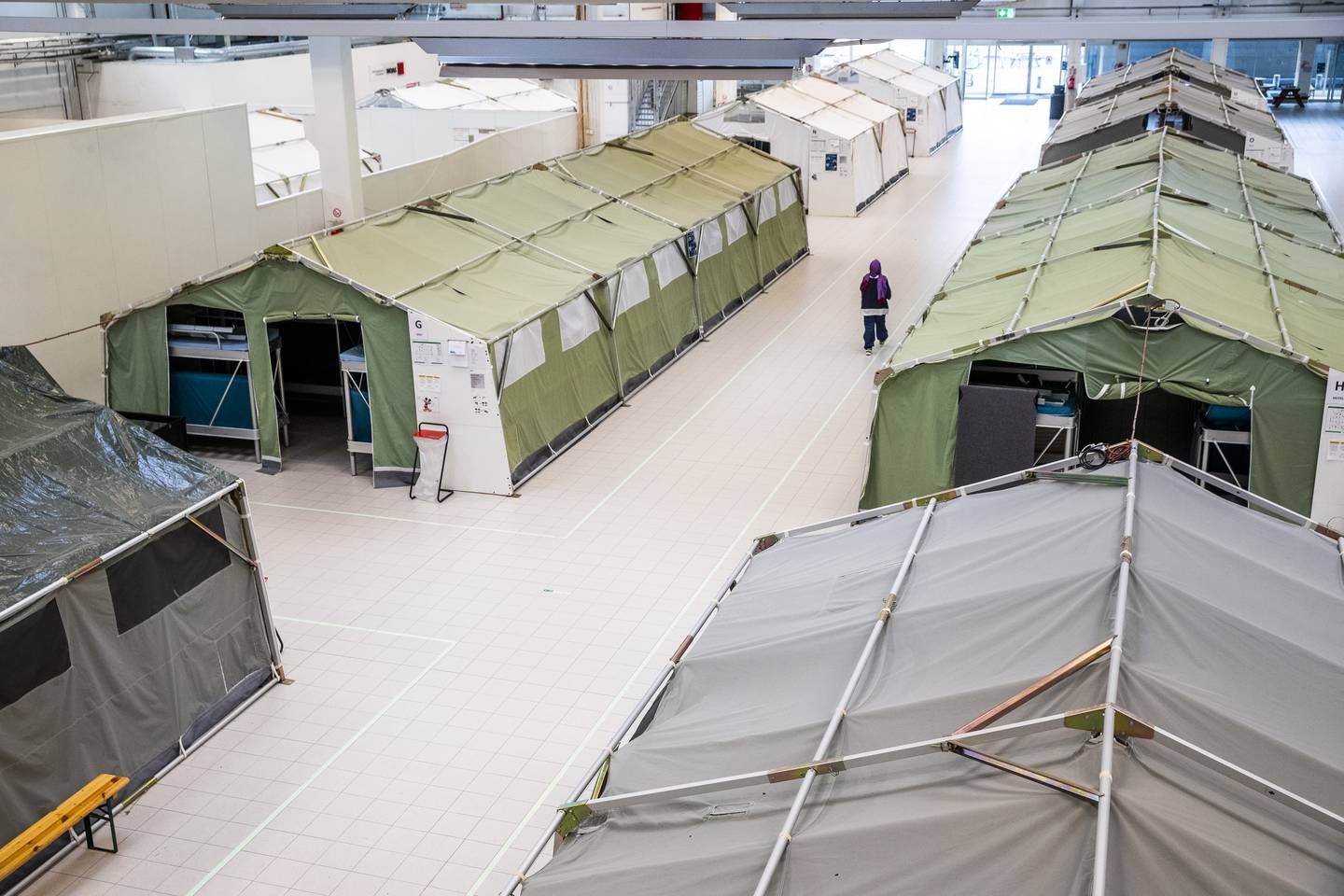 De kinesiske asylsøkerne befinner seg på Nasjonalt ankomstsenter i Råde i Østfold. Bildet er tatt i fjor sommer. Foto: Berit Roald / NTB