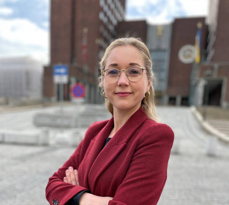 VIL VÆRE KROKEN PÅ DØRA: Karoline Grosås Nordbø er bystyrerepresentant for KrF i Oslo bystyre. Hun er redd organisasjoner som Maritastiftelsen nå må stenge tilbud, etter at bystyret har vedtatt store kutt i neste års budsjett.
